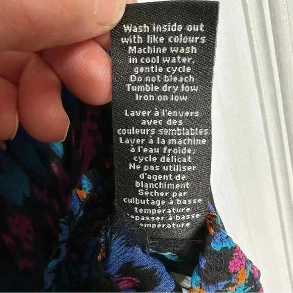 Jessica Sheer Blouse Short Sleeved Off The Shoulder Colourful Elastic  Size XS - Picture 14 of 16